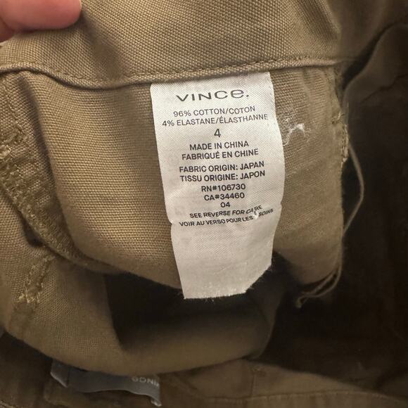 Vince Womens Cargo Jogger Pants Size 4 Green/Brown Military Slouchy Utility - Picture 3 of 8